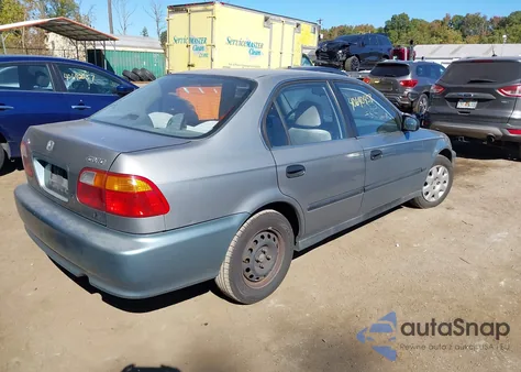 1999 Honda Civic Lx из США, поврежденный, VIN 2HGEJ667XXH548251